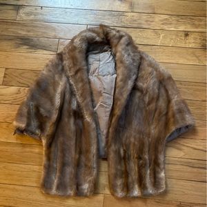 Vintage rabbit fur stole